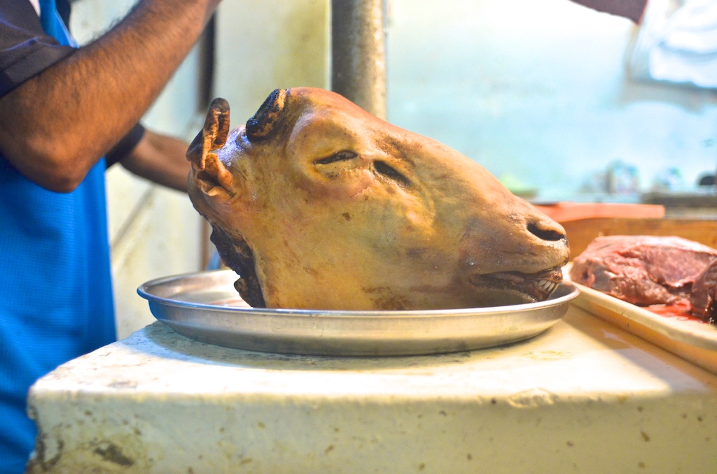 Surquillo Market lamb vendor